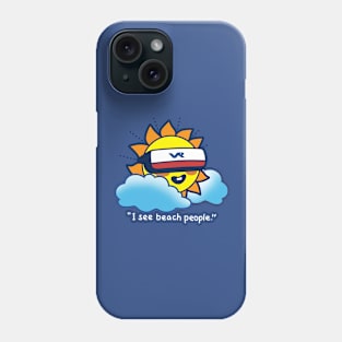 Funny Cute Kawaii Sun Movie Quote Virtual Reality Summer Sun Beach Cartoon Phone Case