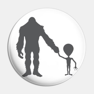 Yeti Alien Friendship Pin