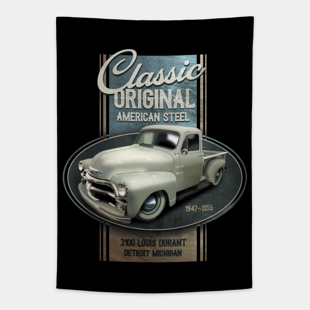 Chevy Classic American Steel Tapestry by hardtbonez