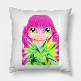 Heart Chakra Girl Pillow