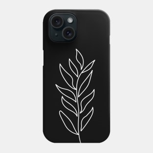 Bended Flora (White) Phone Case