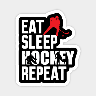 Eat Sleep Hockey Repeat Magnet