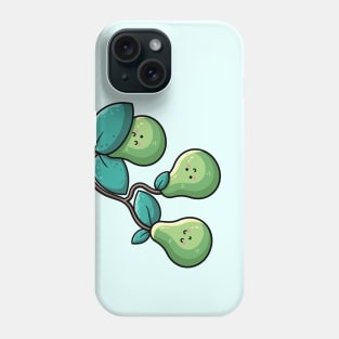 Three Kawaii Cute Pears Phone Case