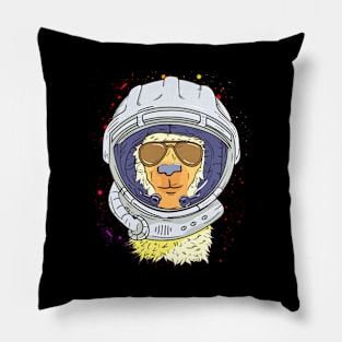 Llama Astronaut Funny Space and Llama Lover Pillow