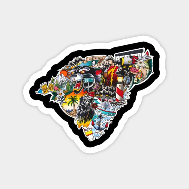 Carolina Culture Magnet by ThePunkPanther