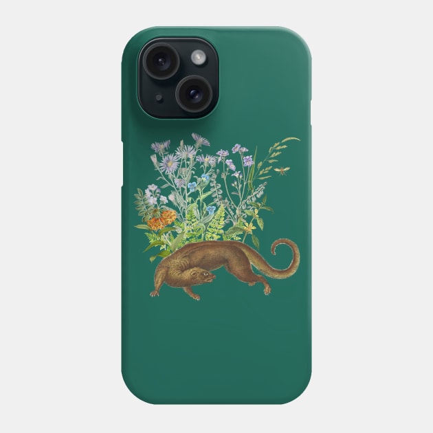 OTTER IN THE GARDEN Phone Case by Biophilia