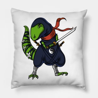 T-Rex Dinosaur Ninja Samurai Pillow