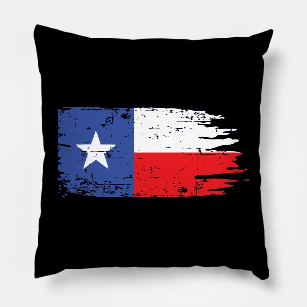 Texas Battle Flag Pillow by Illustratorator