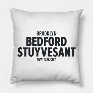 Bedford Stuyvesant Brooklyn Logo - Brooklyn Street Vibe, New York City Shirt Pillow