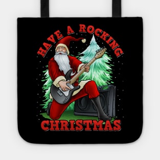 Have A Rocking Christmas Santa Claus Tote