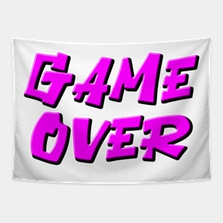 Classic Video Games Game Over Tapestry