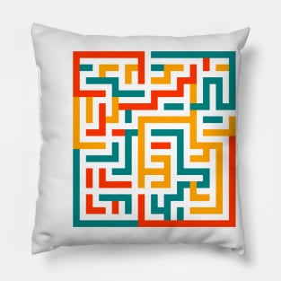 Geometric maze Pillow