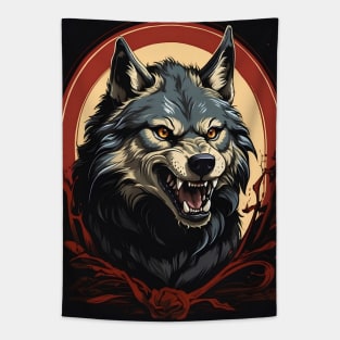 Wolf's Roar Tapestry