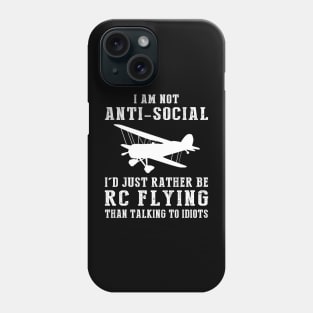 Soaring Above Foolishness - Embrace the RC Plane Humor! Phone Case