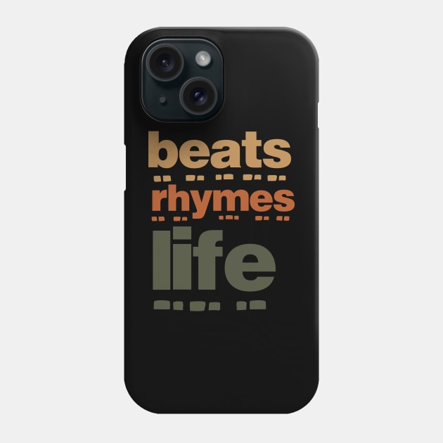 Beats Rhymes Life 35.0 Phone Case by 2 souls