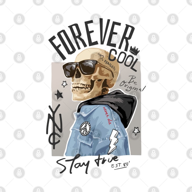 Forever Cool Street style skull by RedCrunch