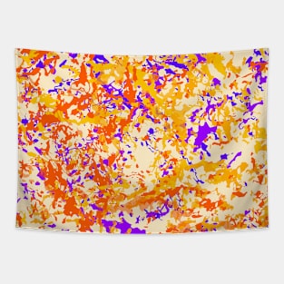 Paint Dots Vector Yellow and Purple Tapestry