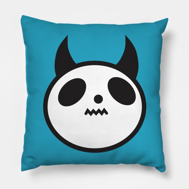 Angry Mad Panda Pillow by BIBLIOTEECA