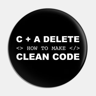 Clean Code Programing Pin