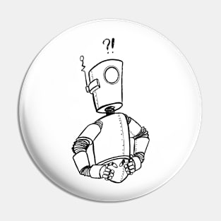 ExclamationRobotBlk Pin