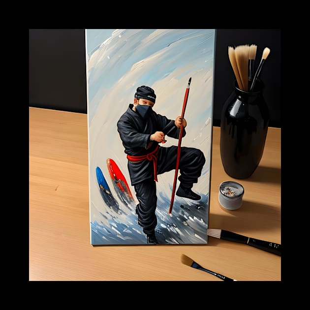 Brushstroke Shadows - The Painting Ninja by Salaar Design Hub