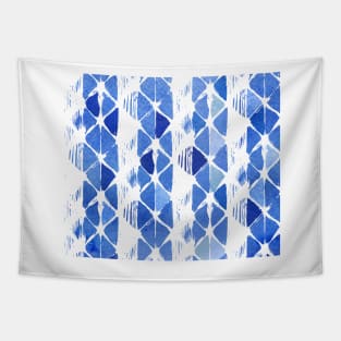 Chevron coastal watercolor Tapestry