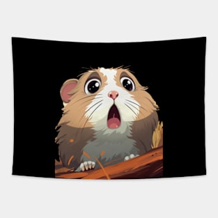 Scared Hamster Meme, gift present ideas Tapestry