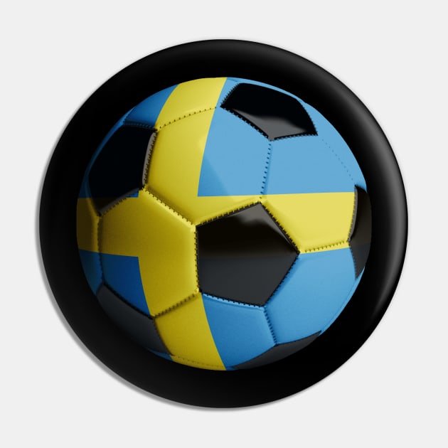 Sweden Soccer Ball Pin by reapolo