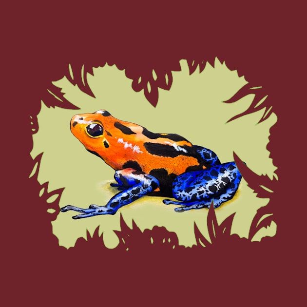 Poison Dart Frog by IndiasIllustrations