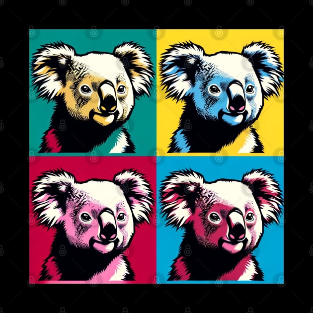 Colorful Koala Canvas: Pop Art Perfection by PawPopArt