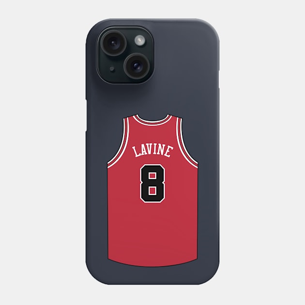 Zach Lavine Chicago Jersey Qiangy Phone Case by qiangdade