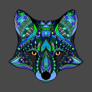 Fox Tribe Geometric Tribal Foxy Sassy T-Shirt