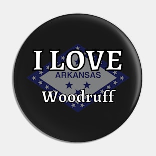 I LOVE Woodruff | Arkensas County Pin