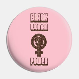 Black Woman Power Pin