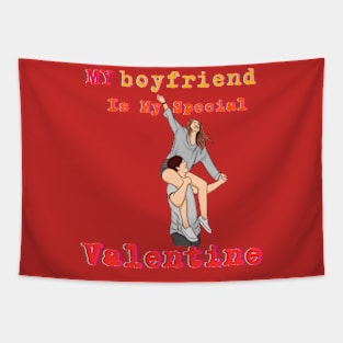 Boyfriend Love Tee: Show Your Affection with Style this Valentine's Day Tapestry