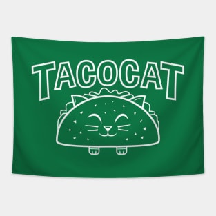 Cute TacoCat (white version) Tapestry