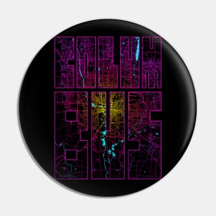 Columbus, USA City Map Typography - Neon Pin