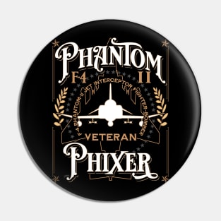 Phantom Phixer F-4 Phantom II Aircraft Maintainer Veteran Pin