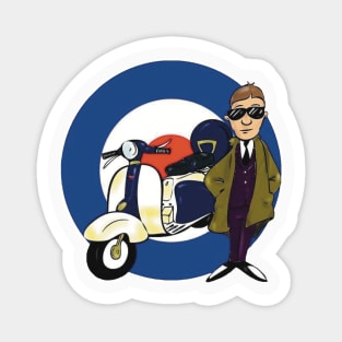 Mod and scooter Magnet