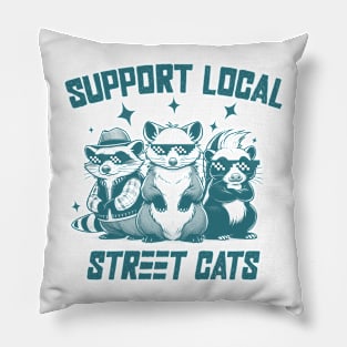 Support Local Street Cats Pillow