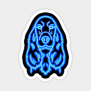 Neon English Cocker Spaniel Magnet