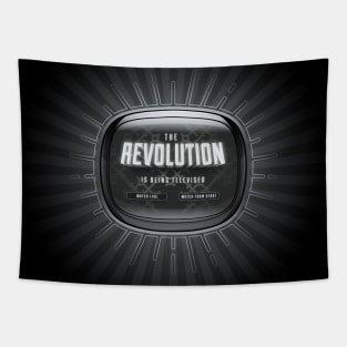 The Revolution Is Being Televised Propaganda Edition Tapestry