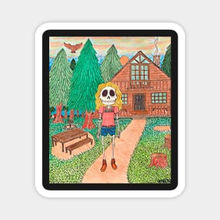 Lively Bones Summer Camp Magnet