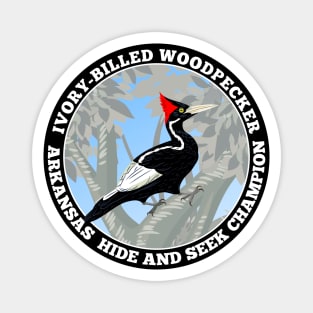 Ivory-Billed Woodpecker - Arkansas Hide and Seek Champion Magnet