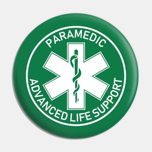 Paramedic logo "advanced life support" Pin