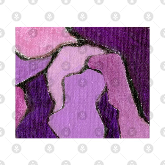 Abstract Painting 2c29 Fandango Fuchsia Lavender by Go Abstract Art