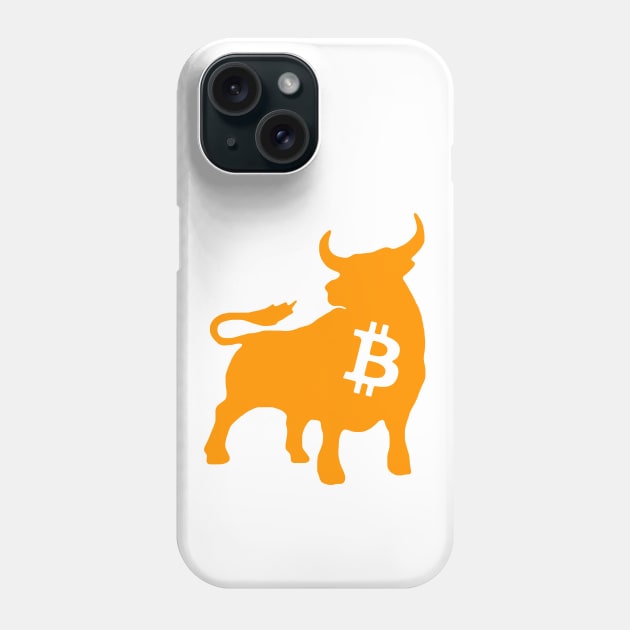 Bitcoin bull Phone Case by z