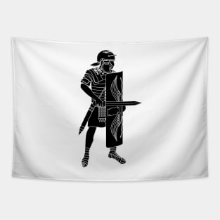 Black Imperial Roman Legionnaire Tapestry