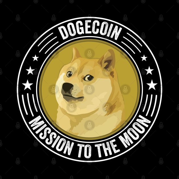 Vintage Dogecoin DOGE Coin To The Moon Crypto Token Cryptocurrency Wallet Birthday Gift For Men Women Kids by Thingking About