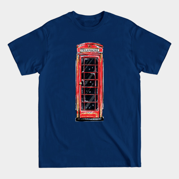 London Theme - Telephone Box - Telephone Box - T-Shirt